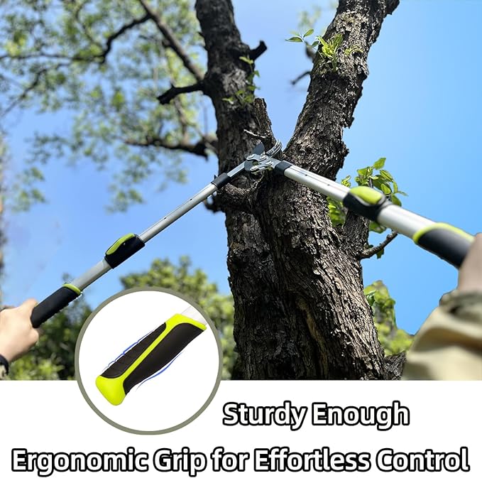 Loppers for Tree Trimming Heavy Duty Branch Cutter with Compound Action, Effortless Tree Pruner Extendable 28-41" Loppers for Gardening, Long Handle Pruning Shears with 2" Clean Cut Capacity