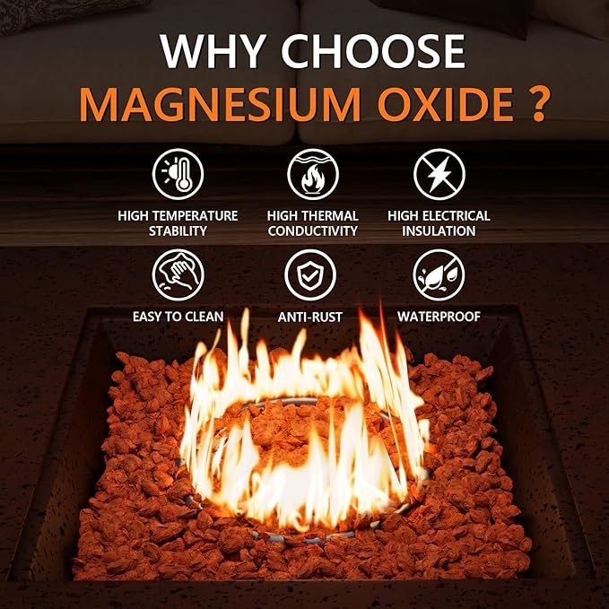 COSIEST Outdoor Propane Fire Pit Coffee Table w Square Faux Stone 35-inch Base, CSA Certified, 50,000 BTU Stainless Steel Burner, Free Lava Rocks and Rain Cover,Tank Cover, Stone Bronze