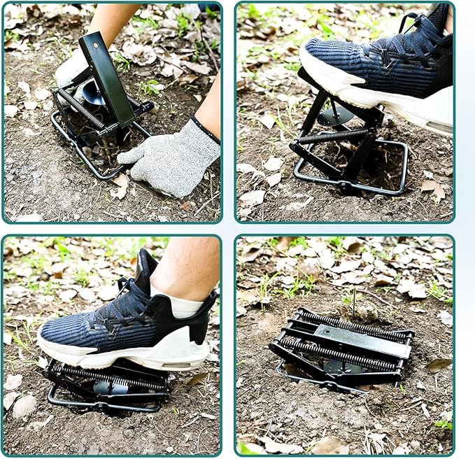 Mole Traps, Black Galvanized Steel Scissor Trap, Reusable Gopher Traps, Mole Killer, Ground Moles Trap for Lawns, 2025 Style (4 Pack)