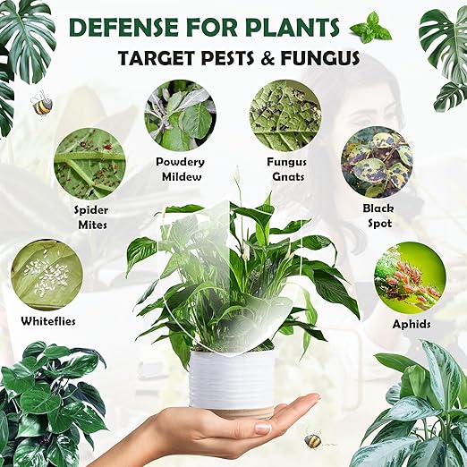 Neem Oil Spray for Plants & Peppermint Spray, 16oz | All-Natural Cold-Pressed Neem Oil for Indoor and Outdoor | Easy to Use