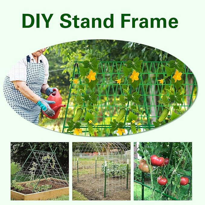 Plant Stakes 24 inch, 2ft Steel Garden Stakes 30 Pack, Sturdy Plant Support for Climbing Plants, Tomatoes, Beans, Cucumbers, Peppers, Flowers, Potted, Strengthen and Stem to Grow Better