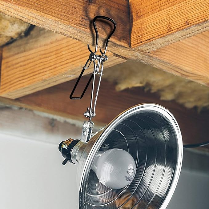 Simple Deluxe Clamp Lamp Light 8.5 Inch Adjustable Aluminum Reflector, Suit for E26 Socket Max 150 Watt Lamp (No Bulb Included), 6 Feet 18/2 SPT-2 Cord, Upgrade Tight Grip, 2 Pack