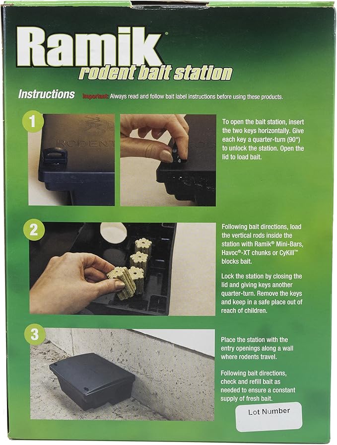 Neogen 000550 Rodent Bait Station, Black