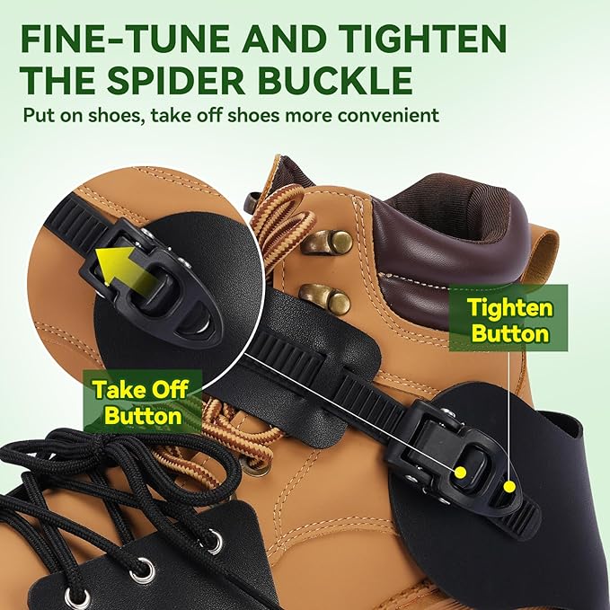 HFH Lawn Aerator Shoes for Grass,Aeration Shoes for Lawn,Spike Shoes for Lawn Aerating (Shoelace)