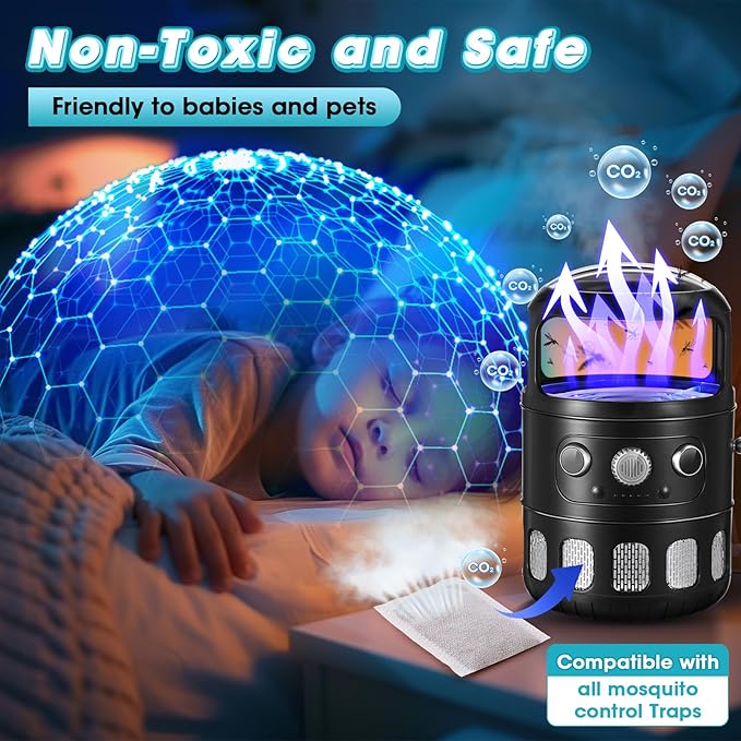 18 Pack Mosquito Attractant in Bulk, Lure for Bug Zapper Bait Refill Compatible with All Mosquito Trap Enhances Catch Rates for Indoor Outdoor Traps, Safe and Long Lasting