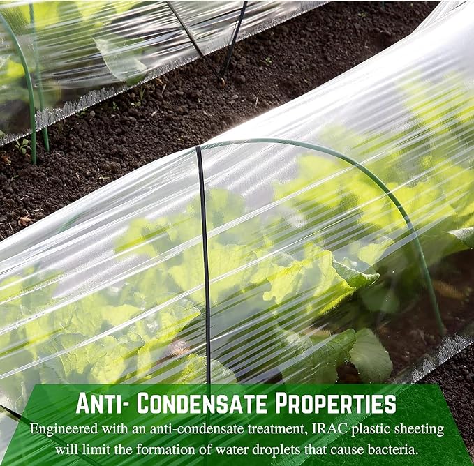 Farm Plastic Supply - Clear Coolmax Greenhouse Plastic Sheeting - 6 Mil - 4 Year UV Resistant Infrared Anti-Condensate Green House Covering Thermal Greenhouse Plastic 6 mil (32' x 100')