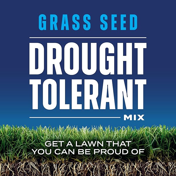 Scotts Grass Seed Drought Tolerant Mix, Kentucky Bluegrass and Tall Fescue Grass Seed Mix, Covers up to 5,000 sq. ft., 10 lb.