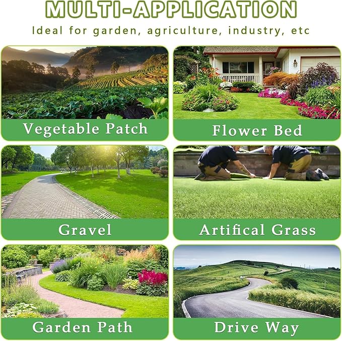 6FT*300FT Landscape Fabric Weed Barrier Fabric Heavy Duty, Weed Gardening Ground Cover Mat, Weed Control Garden Cloth, Woven Geotextile Fabric for Underlayment, Commercial Driveway Fabric, Black