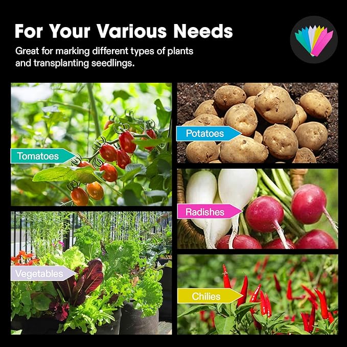 VIVOSUN 5-Pack 10 Gallon Potato Grow Bags, Thick Fabric Pots with 360 Visibility & Harvest Window, Black