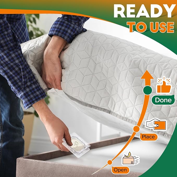 Qualirey 12 Set Bed Bug Detector & Trap, Bedbug Traps with Strong Glue, Bedbug Interceptors, Early Detection Glue Trap for Bed Legs, Indoor Pest Control Blocker for Home and Travel (Clear)