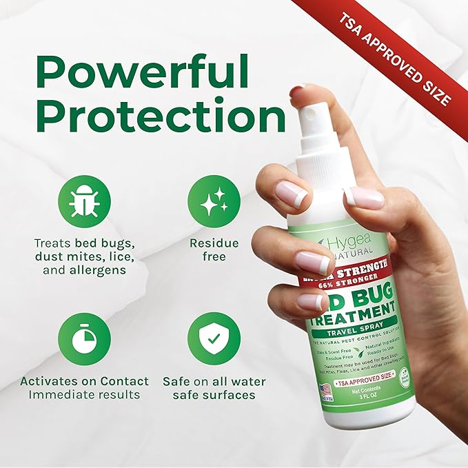 Extra Strength 3oz Travel Spray –TSA Approved - New Formula 66% Stronger- Stain & Scent Free Treatment – Natural Formula - Child & Pet Safe (50 Pack)