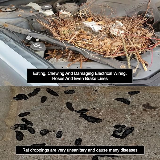 Mice/Mouse, Rat, Squirrel & Rodent Wire, Engine & Vehicle Protection Spray Prevents Chewing & Nesting for Cars, Trucks, RV’s, ATV’s. Great for Winter Protection - 128 Oz Gallon Refill