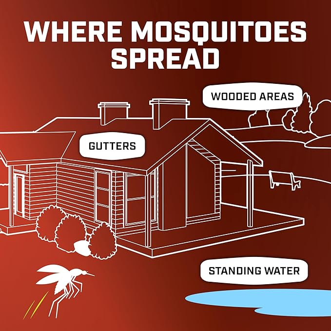 Ortho Home Defense Mosquito Kill and Prevent, Controls Mosquitoes and Larvae, Silent, Easy-to-Use, Protects up to 4,300 sq. ft., 1 Mosquito Station and 2 Bands for 2 Months Protection