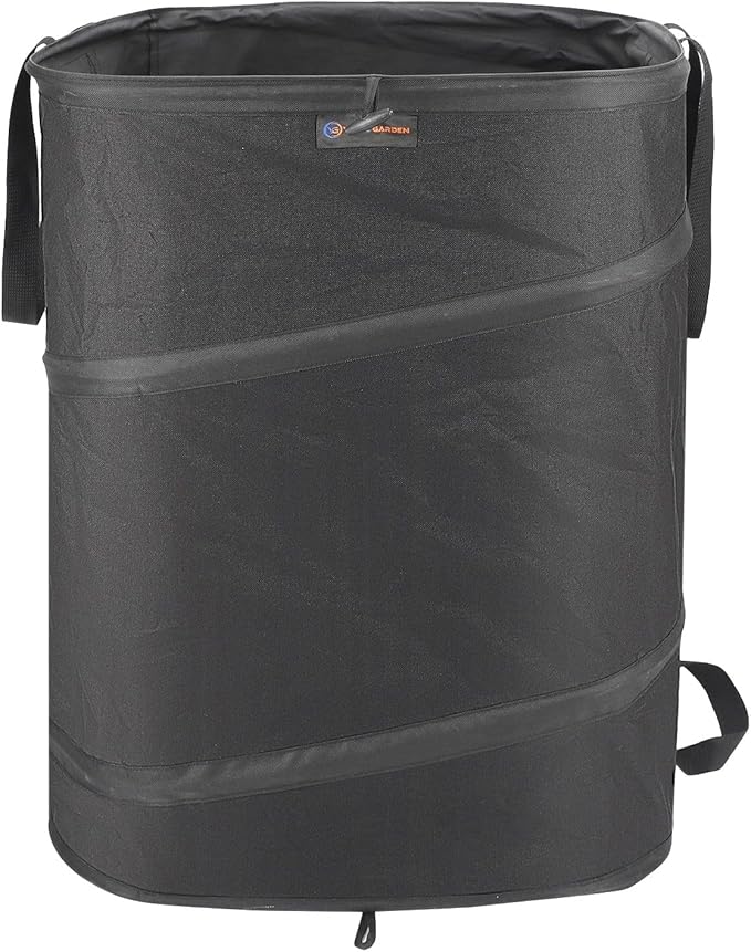 YUDI & GARDEN 46 Gallon Square Collapsible Yard Waste Bin|Collapsible Trash Can|Camping Trash Can, for Collecting Weeds or Party and Yard Waste