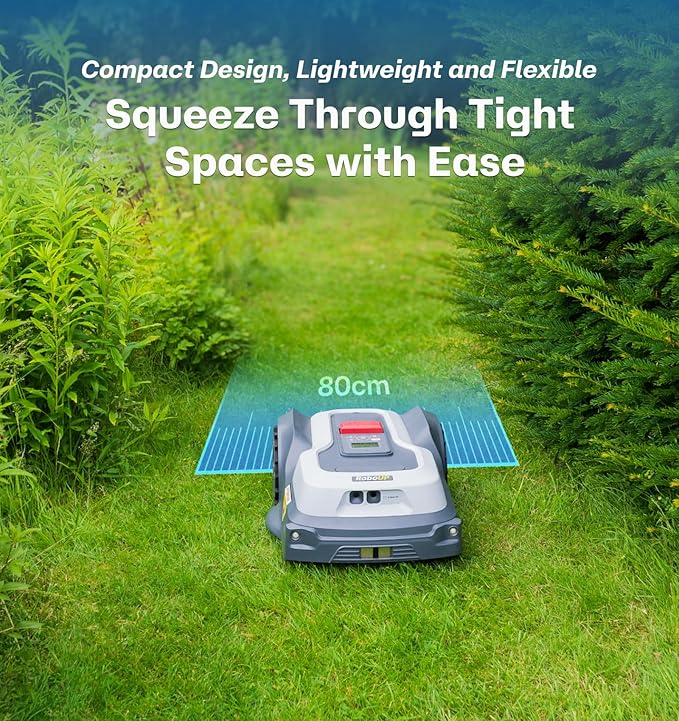 T1200Pro Robot Lawn Mower Wire Free, RTK+Vision Ride-on Edge Mapping Mowing for 0.35 Acre Yard, AI Obstacle Avoidance, APP Multi-Zone Management, Automatic Robotic Lawnmower Handle 20° Slope