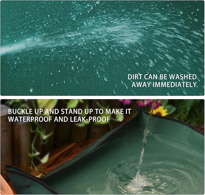 Plant Repotting Mat Waterproof Oxford Fabric for Indoor Succulent Potting Planters and Plant Transplanting (23.07“x23.07"x2.95")