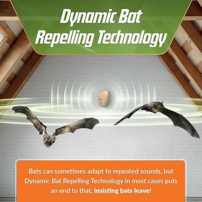 BEU-T Bat Expulsion Unit – Desert Tan Edition, Equipped with Dynamic Ultrasonic Bat Repellent Technology