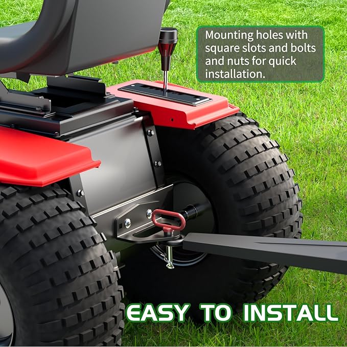 Zero Turn Mower Trailer Tow Hitch,Heavy Duty Steel Lawn Trailer Mount,Compatible with Many Models Lawn Mower, Tractor, Golf Cart, ATV Etc