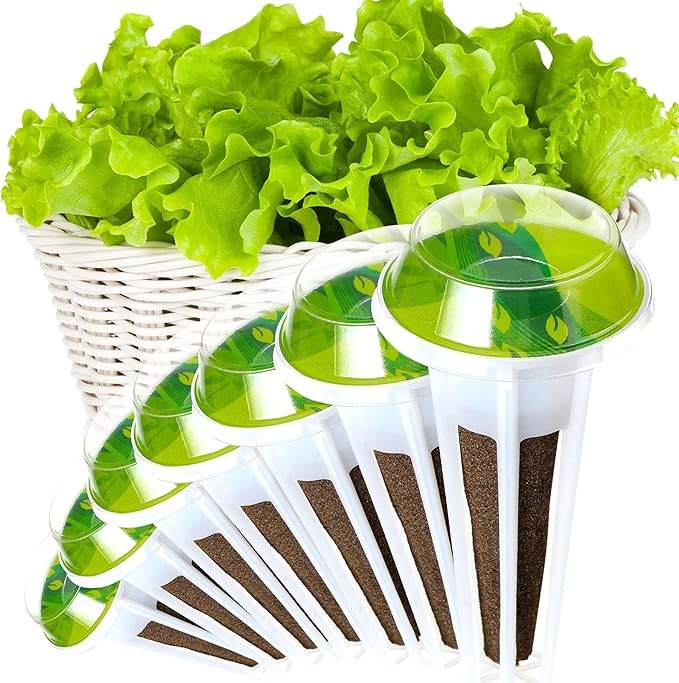 Jetec 200 Pieces Seed Pot Labels PVC Grow Baskets Stick Hydroponic Plant Label for Seedlings Seed Sticks for Understanding Plant Growth