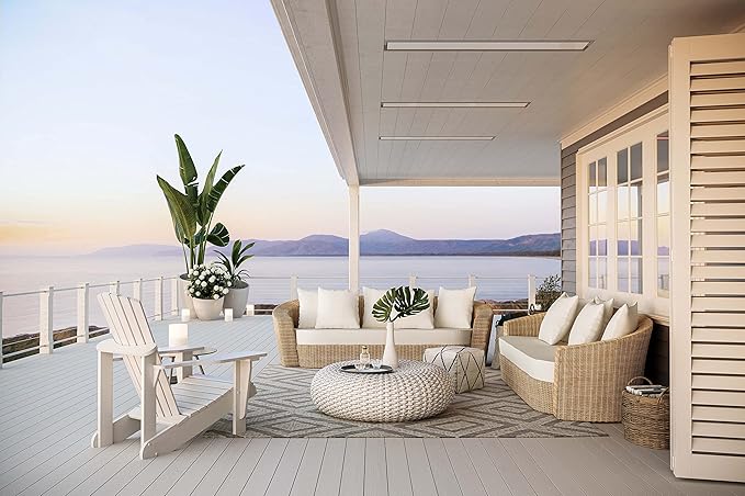 Bromic Platinum Smart Heat Marine 2300W Electric Patio Heater - Radiant Infrared, 220V-240V, White Finish - BH0320017