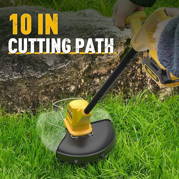 13-Inch 20V Cordless Lawn Mower & 10 Inch 20V Weed Wacker Cordless