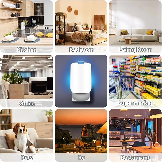Flying Insect Trap for Indoors, 2pack Plug-in Fruit Fly Trap Catcher, Adjustable Lighting Bug Zapper for House Flies, Mosquitoes, Fruit Flies, Gnants, and Mosquitos, Office