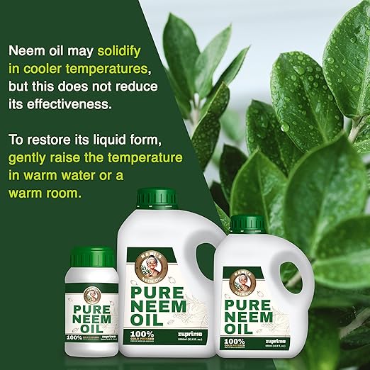 Nani's Pure Neem Oil for Plants Concentrate - Dilute for Use as Organic Neem Oil Spray for Plants, Outdoor & Indoor Use - 100% Cold Pressed - Horticultural Enhanced Plant Health & Shine Need (8.5 oz)