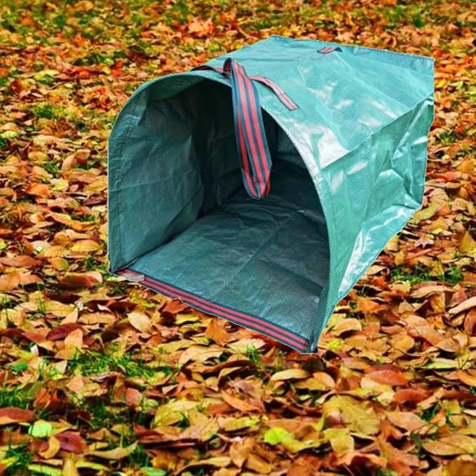 2 PACK Leaf Bag,Lawn Bags,Reuseable Yard Waste Bag, Heavy Duty Lawn and Leaf Bag With Gardening Gloves,40 Gallons Yard Bags for Leaves Lawn Grass Clippings Camping