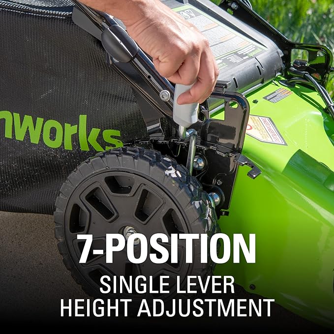 Greenworks 48V (2x24V) 20" Cordless pushMower & 10" String Trimmer Combo Kit – Ideal for Backyard Lawn Grooming, Edge Trimming & Small Garden Maintenance – W/ (4) 4.0Ah Batteries & Dual Port Charger