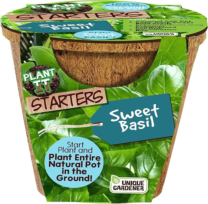 Plant-It Starters Plant Seeds 4 Variety Pack, DIY Indoor Succulents and Live Plants for Home or Garden Planting, Assorted Seed