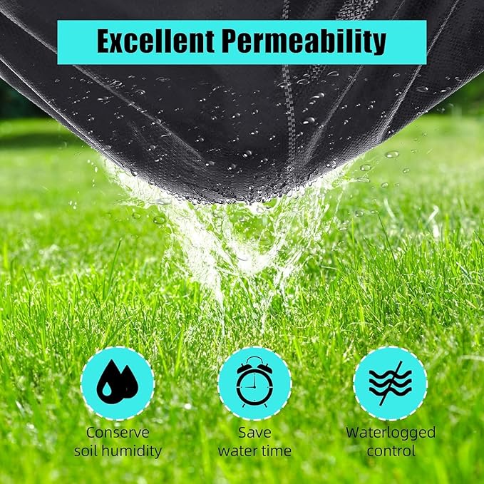 6ft X 300ft Weed Barrier Landscape Fabric Heavy Duty, Premium 3.2oz Ground Cover Weed Block Gardening Mat, Easy Setup & Superior Weed Control, for Erosion Control, Weed Barrier