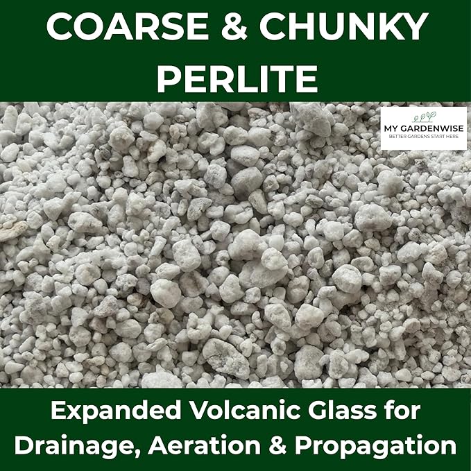 Perlite for Plants, Coarse and Chunky Horticultural Perlite, Organic Perlite for Gardening Indoor & Outdoor, Perlite Bulk Bag, Made in USA (15 quarts)