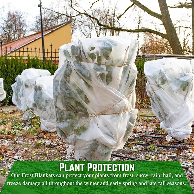 Farm Plastic Supply - Plant Covers Freeze Protection, Winter Plant Cover, Plant Cover, Frost Blanket, Frost Cloth, Frost Blankets for Plants, Frost Protection, Plant Frost Protector (7.5' x 150')