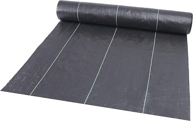 Weed Barrier Fabric 3.2oz Heavy Duty - 4ft x 100ft Landscape Fabric | Easy Install & Rugged Plastic Ground Cover Weed Barrier with UV Protection for Gardens, Landscaping Fabric