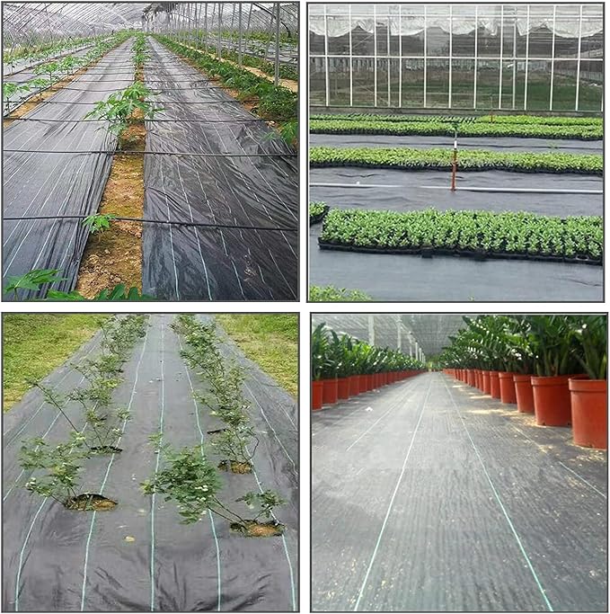 Weed Barrier Fabric Planting Cover - 6 x 100 FT Heavy Duty Landscape Fabric Ground Cover Block for Outdoor Planting