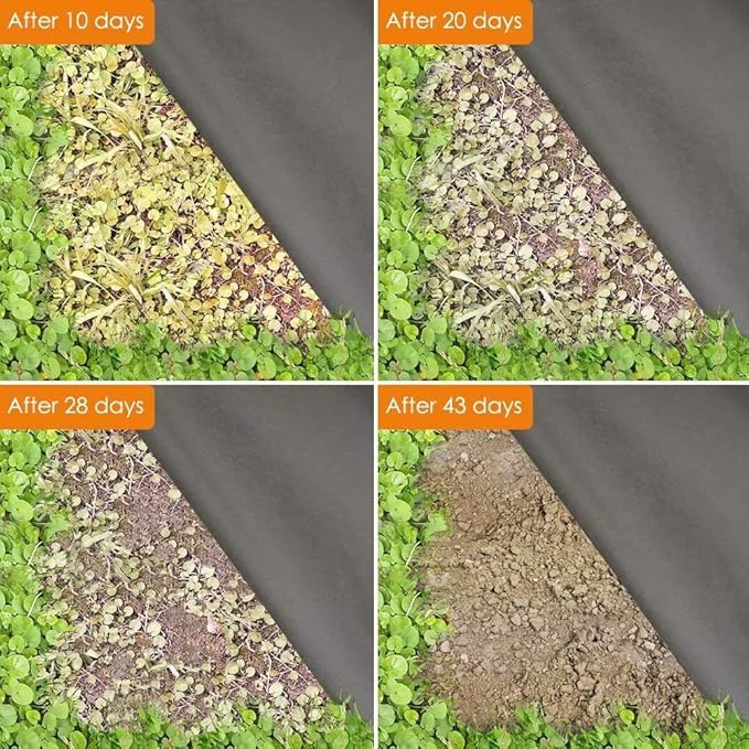 Agfabric Non-Woven Weed Barrier 4x50ft Landscape Fabric Ground Cover,Heavy-Duty Weed Block for Gardening Mat,Erosion Control,Weed Control