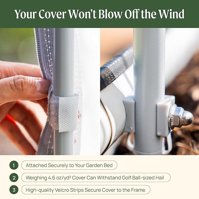 Vego garden Cover System for 2.0' x 6.5' (6 in 1) Garden Bed