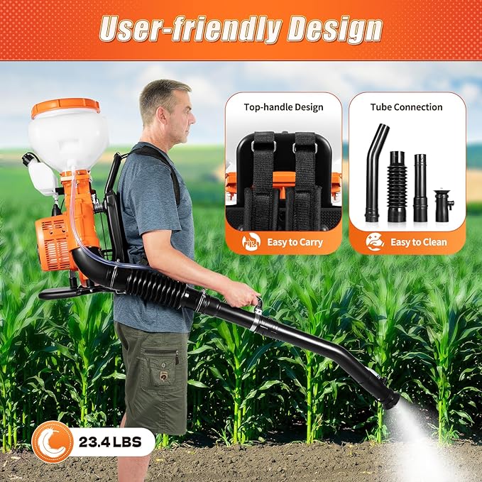 Backpack Fogger Sprayer, 3.7 Gallon Tank Agricultural Mist Duster Sprayer for Vegetable Sheds Orchards Garden
