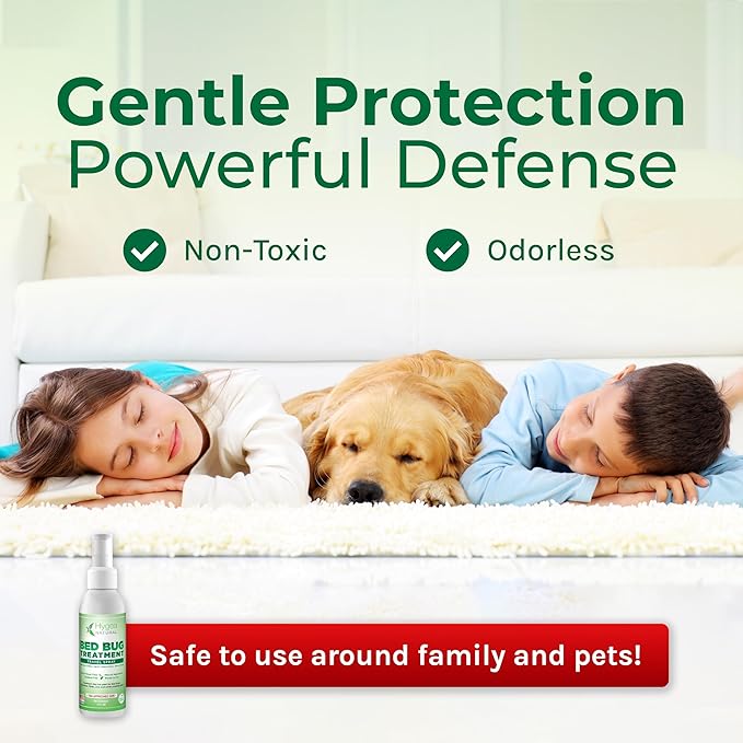 Lice, Mite, and Bed Bug Natural Travel Spray- TSA Approved 3 oz Size Bottles, Child & Pet friendly, Stain & Odor Free, For Hotels, Suitcase, Backpack, Shoes, Bed Bug Spray (2 Pack)
