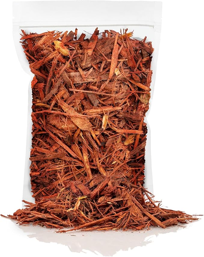 Premium Red Mulch - Create a Striking and Eye-Catching Garden Design - 3 QUARTS