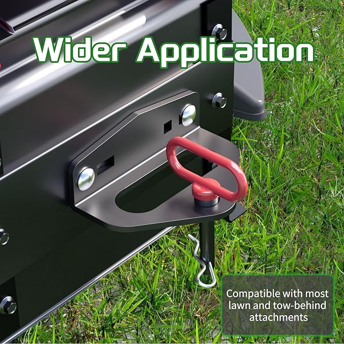 Zero Turn Mower Trailer Tow Hitch,Heavy Duty Steel Lawn Trailer Mount,Compatible with Many Models Lawn Mower, Tractor, Golf Cart, ATV Etc