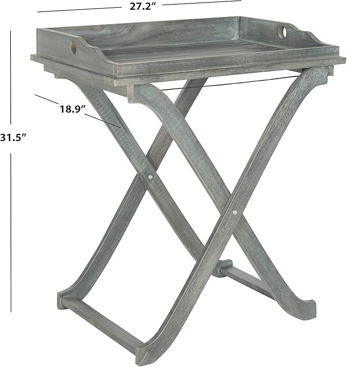 SAFAVIEH Outdoor Living Collection Covina Tray Table