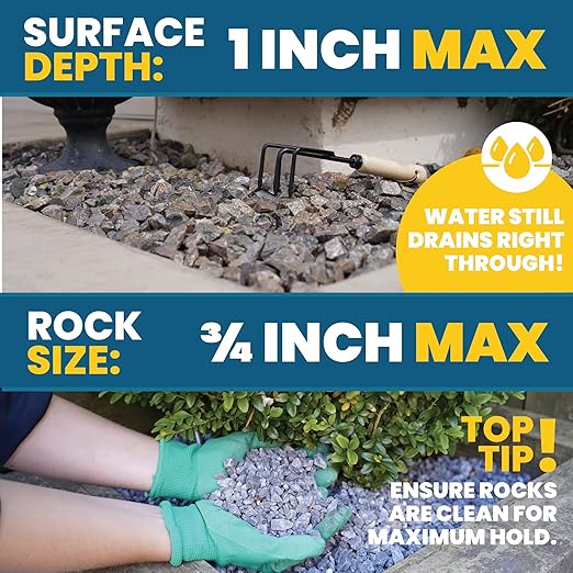 Easihold Gravel Binder 1.3 Gallon β Max Rock Glue for Pea Gravel & Stones. Long-Lasting Mulch Glue for Landscaping β Non-Toxic, Ready-to-Use Gravel Lockdown for Paths, Patios & Garden Borders
