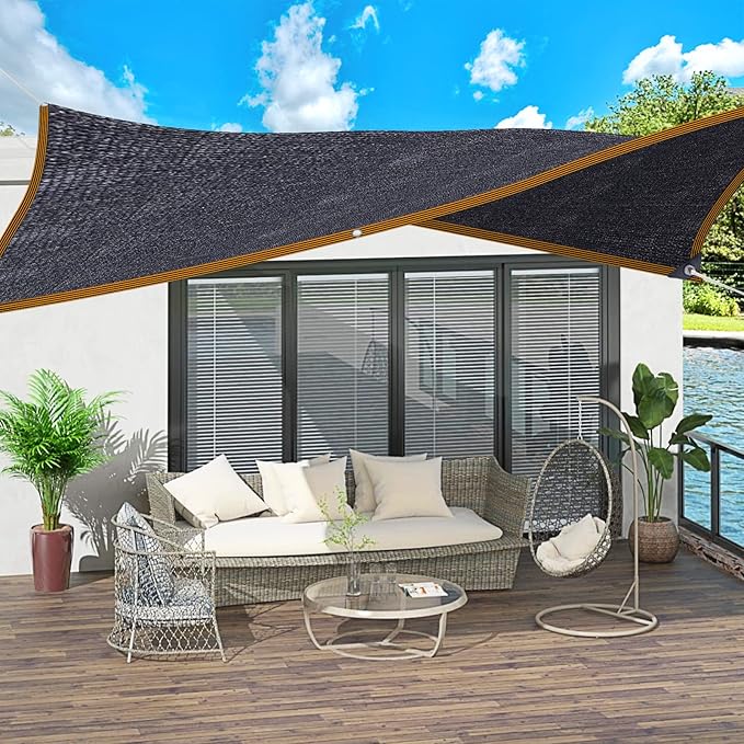 QLOFEI Shade Cloth - for Plants Greenhouse, 70% Sunblock Shade Sails -for Outdoor Garden Pergola Patio Lawn Sun Shade Cloths for Kennel Chicken Coop Easier to Hang Plant Shade Net Cover