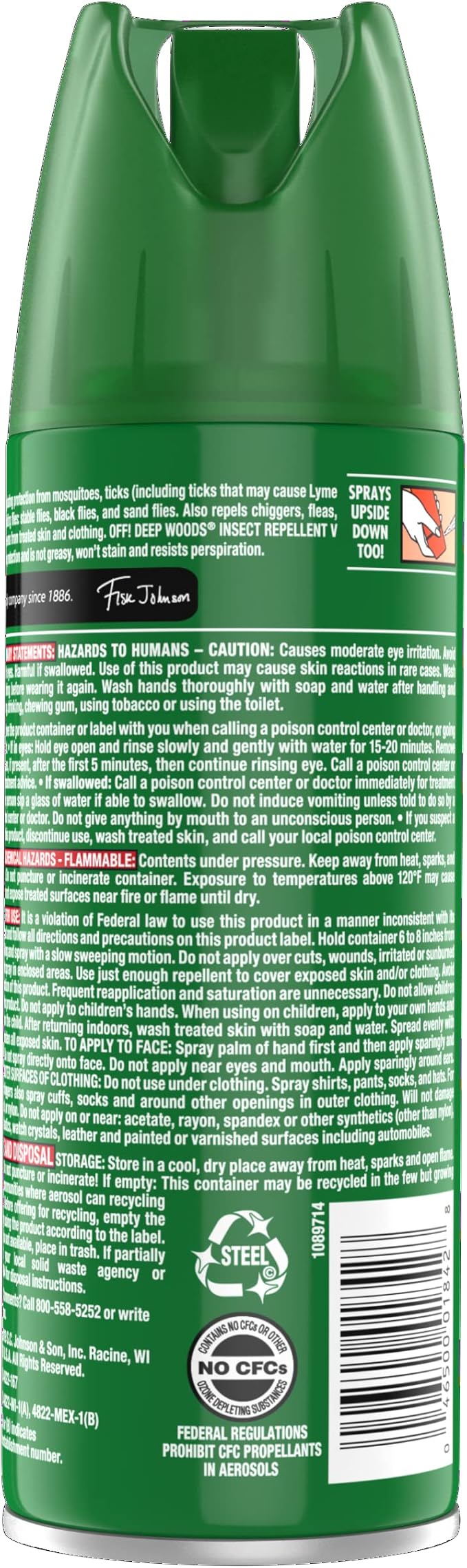 RaidOFF Off Deep Woods Insect Repellent 6oz (Pack of 3)