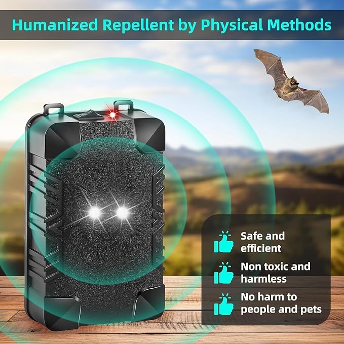 4Pack Rodent Mouse Repellent for Car Engines, Rat Mice Deterrent for Cars with Strobe Light, Under Hood Plug-in Battery Operated Car Mouse Repellent, Keep Squirrel Out of Trucks, Attic, Garage, Barn