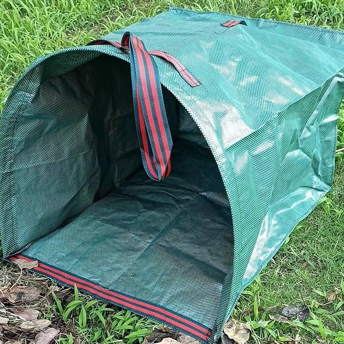 Leaf Bag Holder – Collapsible Yard Waste Bag, Reusable Garden Debris Bag for Leaves, Lawn Trash, Camping, Parties & Laundry