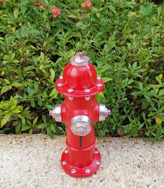 Teaeeno Outdoor Animal Decor Statue, Animal Sculpture Decoration for Yard Art, Garden Statues Decor for Home, Home Garden Décor Accents (Red)
