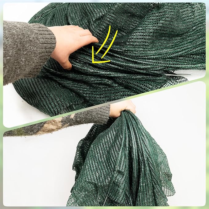2 in 1 Portable Greenhouse Protection from Sun Heat,Garden Tunnel Shade Net Cover with Quick-Release Technology,Row Covers for Vegetables Plant Cover from Sun (Pack 1)