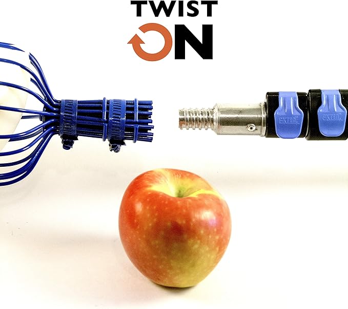 EVERSPROUT Twist-On Fruit Picker Basket, Twists onto Standard US Threaded Pole (3/4-inch ACME), Fruit Picker Head Basket, Fruit Harvesting Tool, Apple, Mango Picker etc. (Head Only, Pole Not Included)